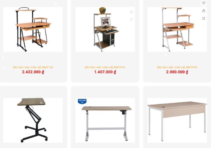 Nội Thất Hữu Thịnh cung cấp đa dạng mẫu bàn làm việc chân sắt đẹp, giá tốt